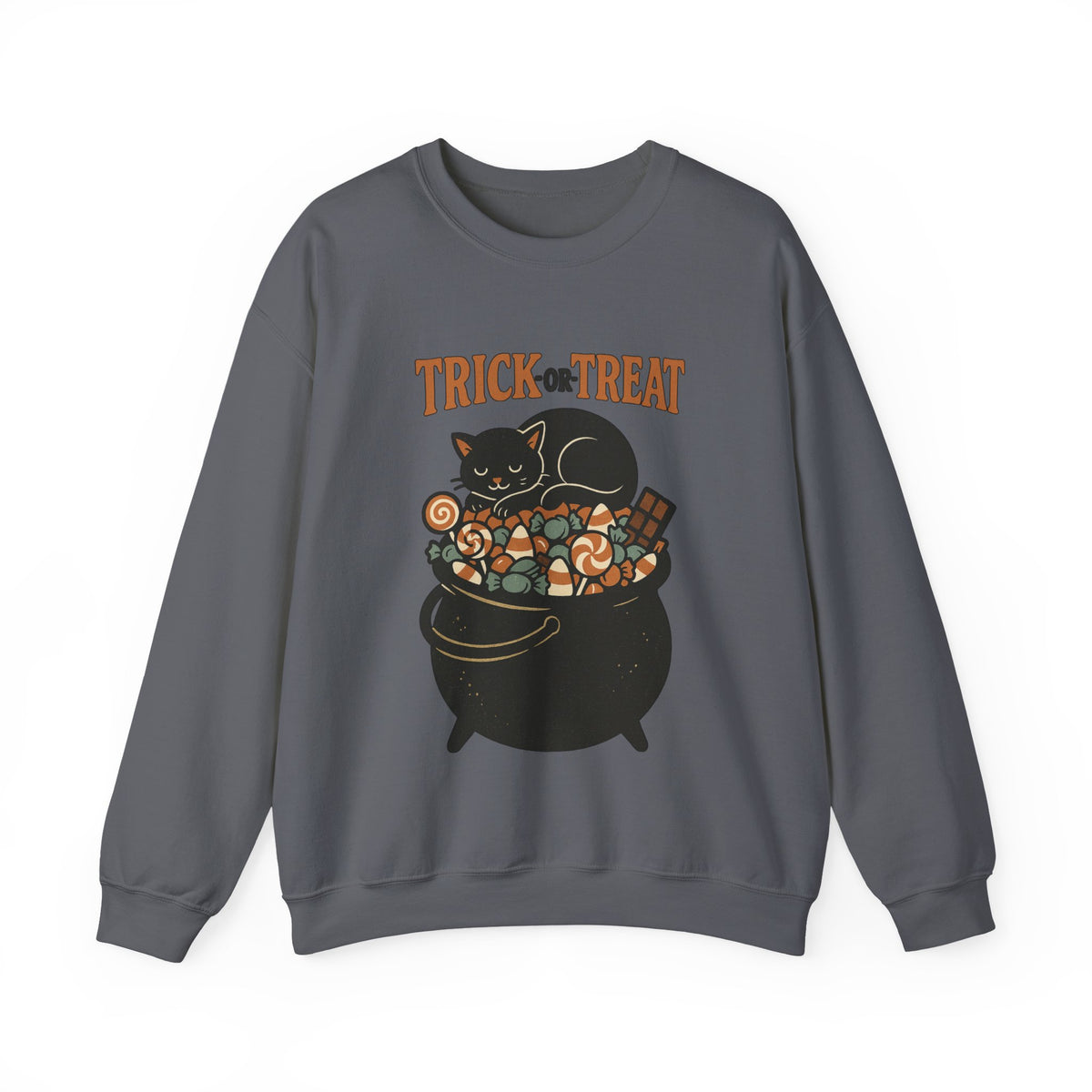 Trick Or Treat Candy Cauldron Sweatshirt