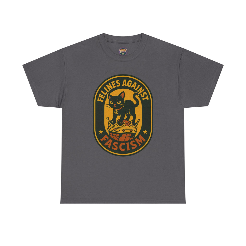 Felines Against Fascism Gildan Heavy Tee