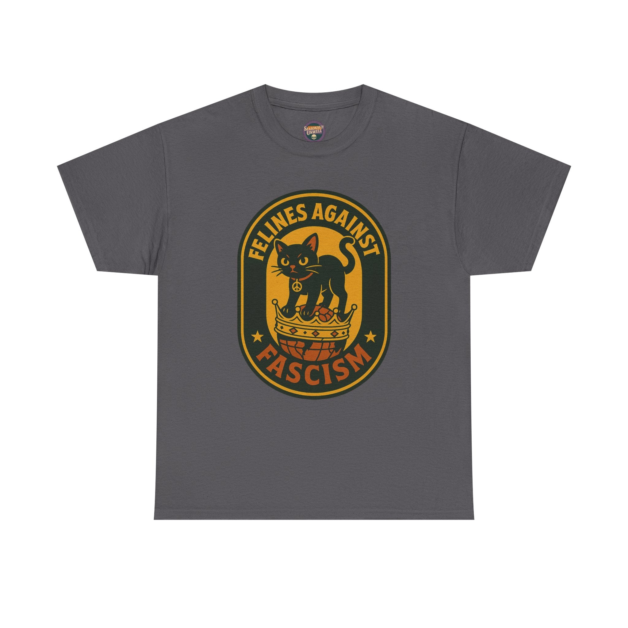 Felines Against Fascism Gildan Heavy Tee