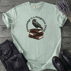 Knowledge Is A Dangerous Thing Raven And Books T-Shirt