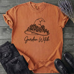 Garden Witch Floral Hat T-Shirt