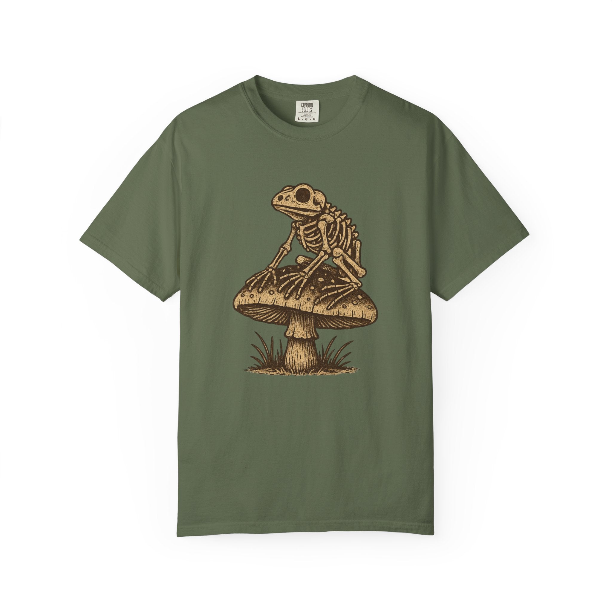 Cottagecore Goblincore Frog Skeleton T-Shirt