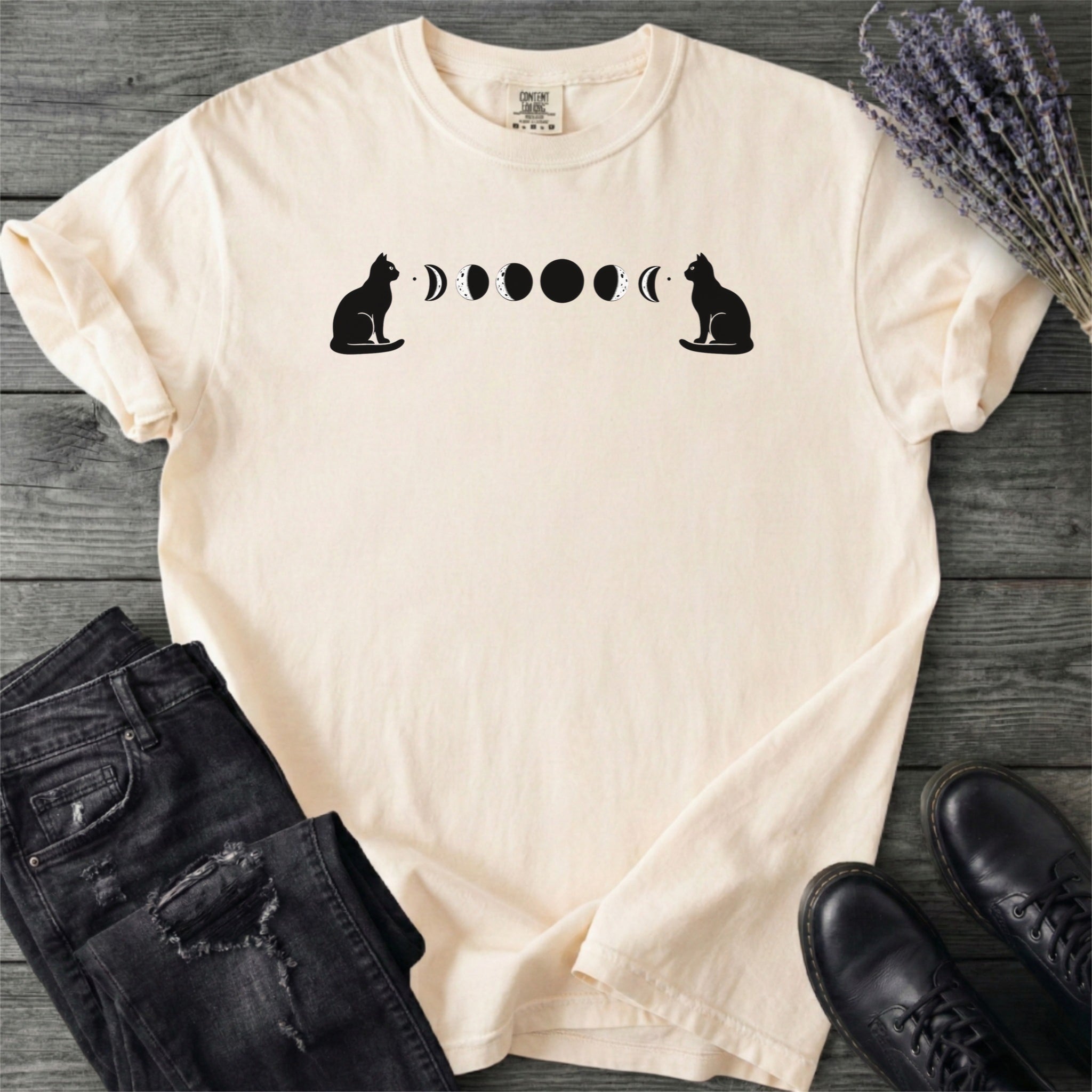 Cat Moon Phases T-Shirt