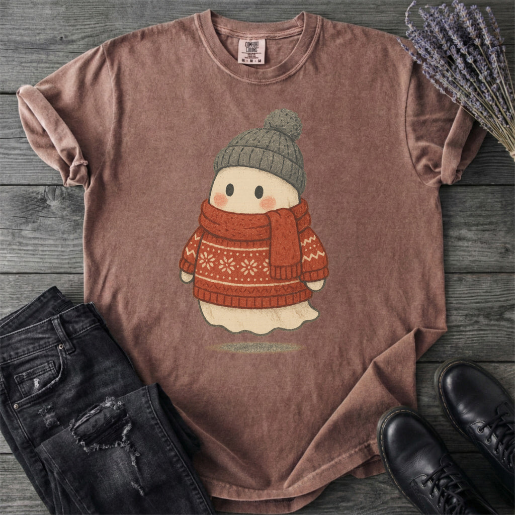 Cozy Ghost Holiday T-Shirt