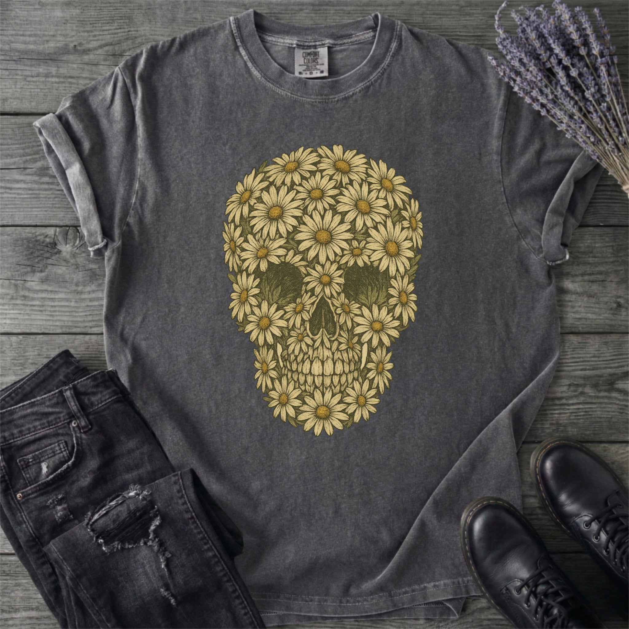 Daisy Skull T-Shirt