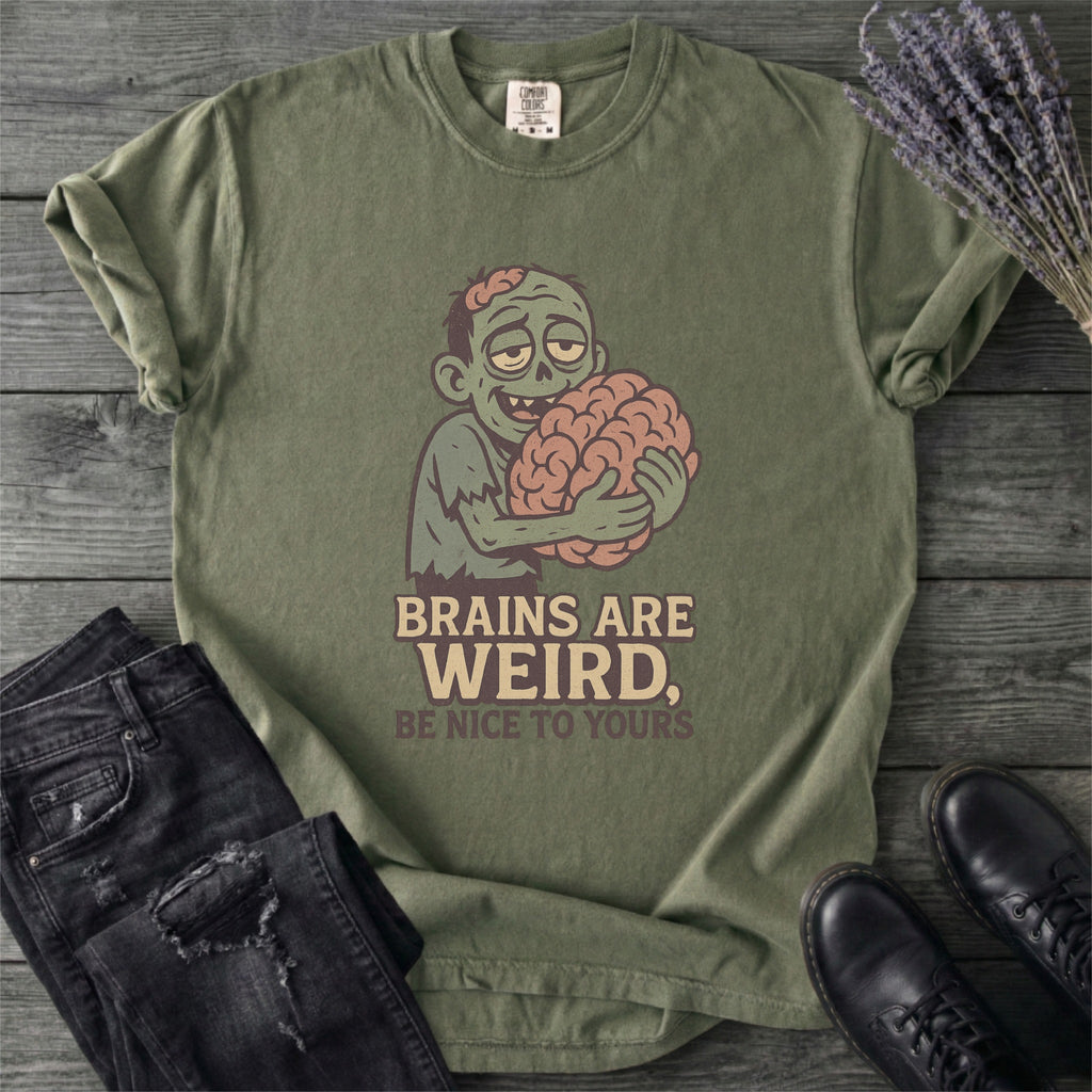 Brains Are Weird Zombie T-Shirt