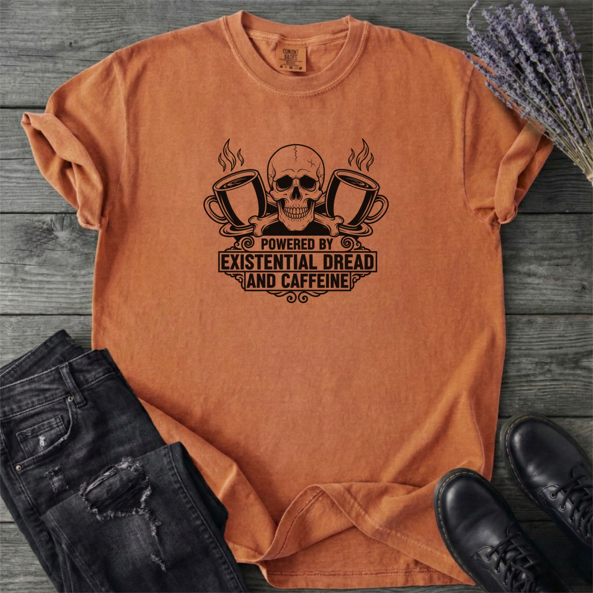 Powered By Dread And Caffeine T-Shirt