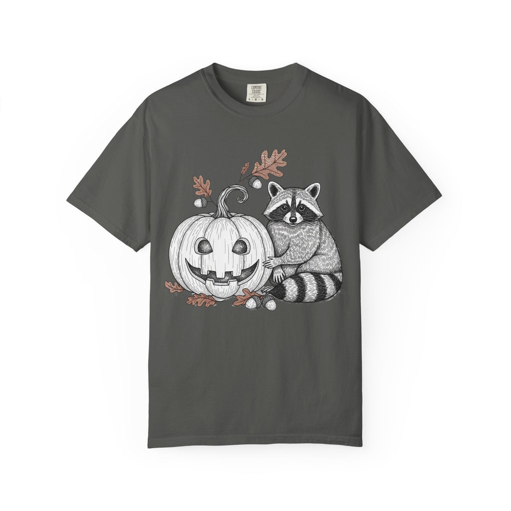 Raccoon And Pumpkin T-Shirt