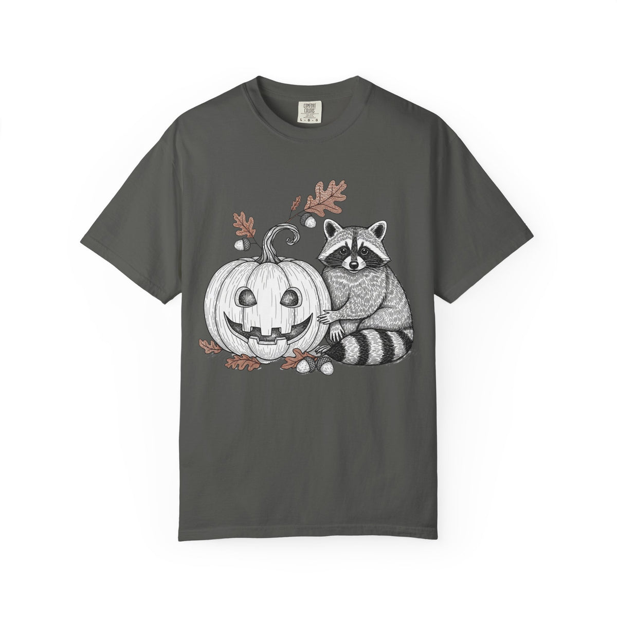 Raccoon And Pumpkin T-Shirt