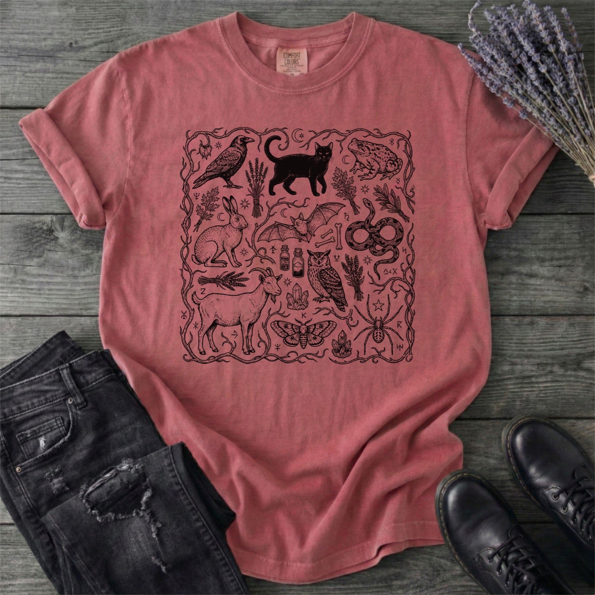 Witchy Familiars Field Guide T-Shirt