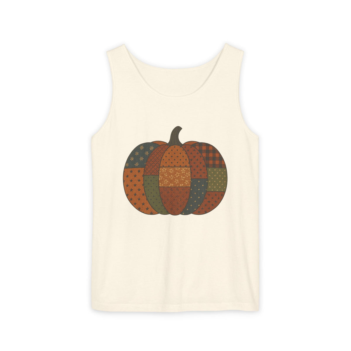 Patchwork Pumpkin Tank Top