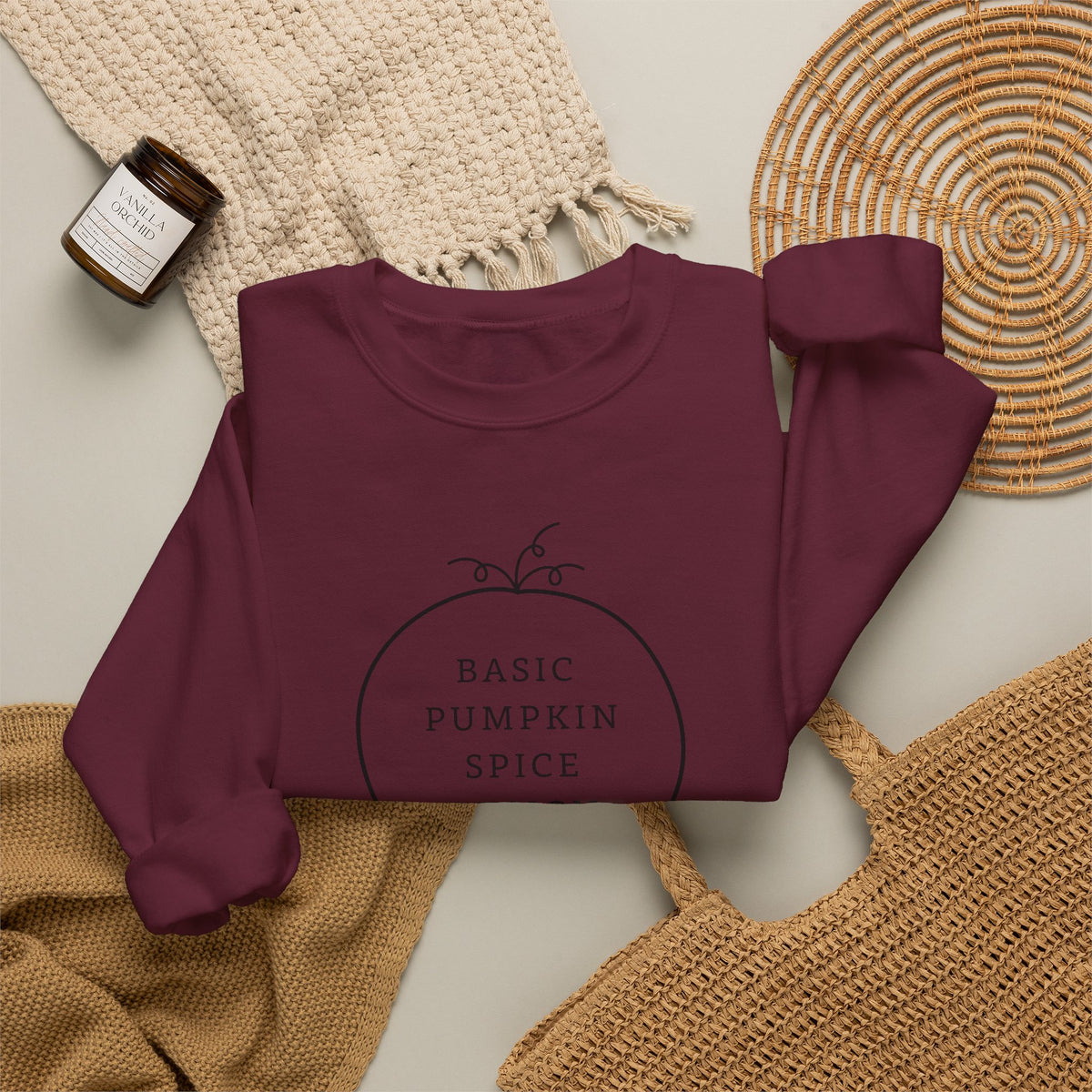 Basic Pumpkin Spice Design Sweatshirt