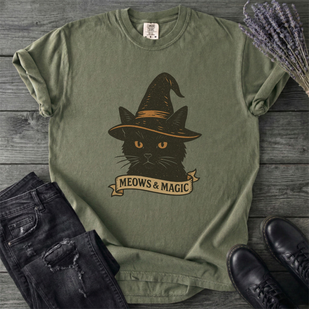 Witchy Cat Magic T-Shirt