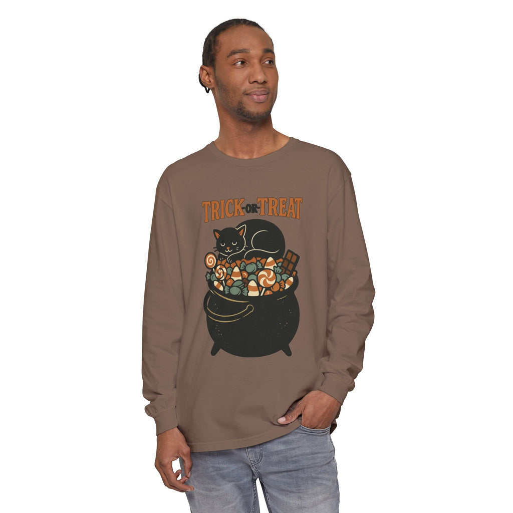 Trick Or Treat Candy Cauldron Long Sleeve T-Shirt