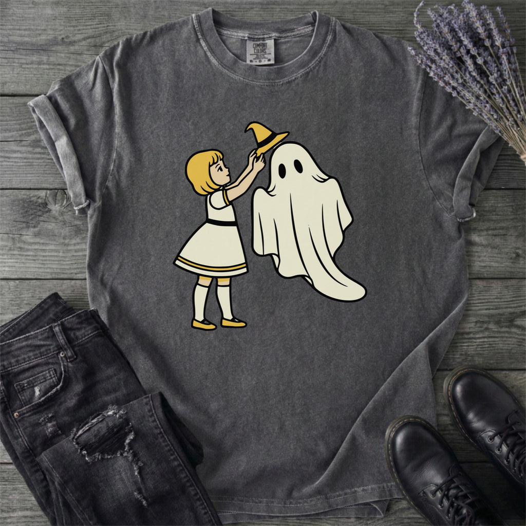 Retro Storybook Ghost Which Hat T-Shirt