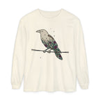 Crow Roses Silhouette Long Sleeve T-Shirt