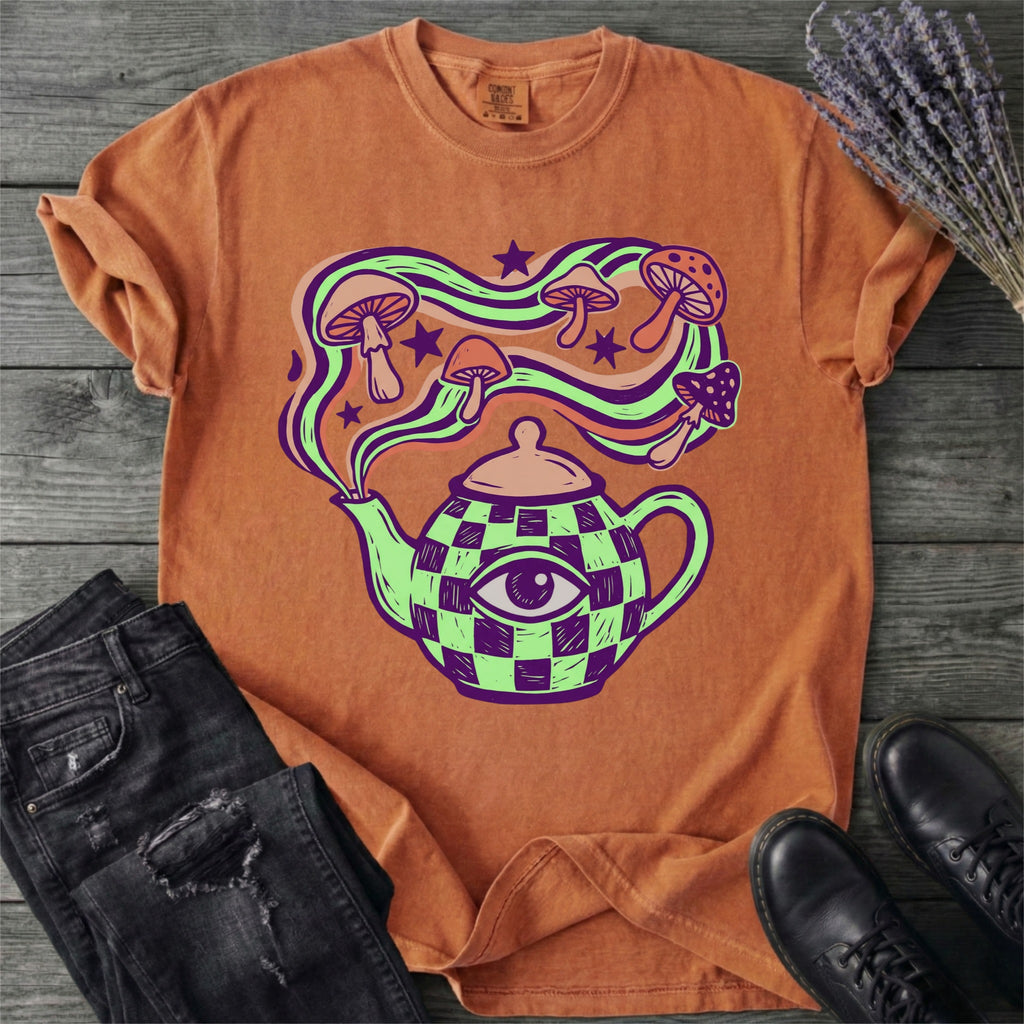 Psychedelic Teapot Mushrooms T-Shirt