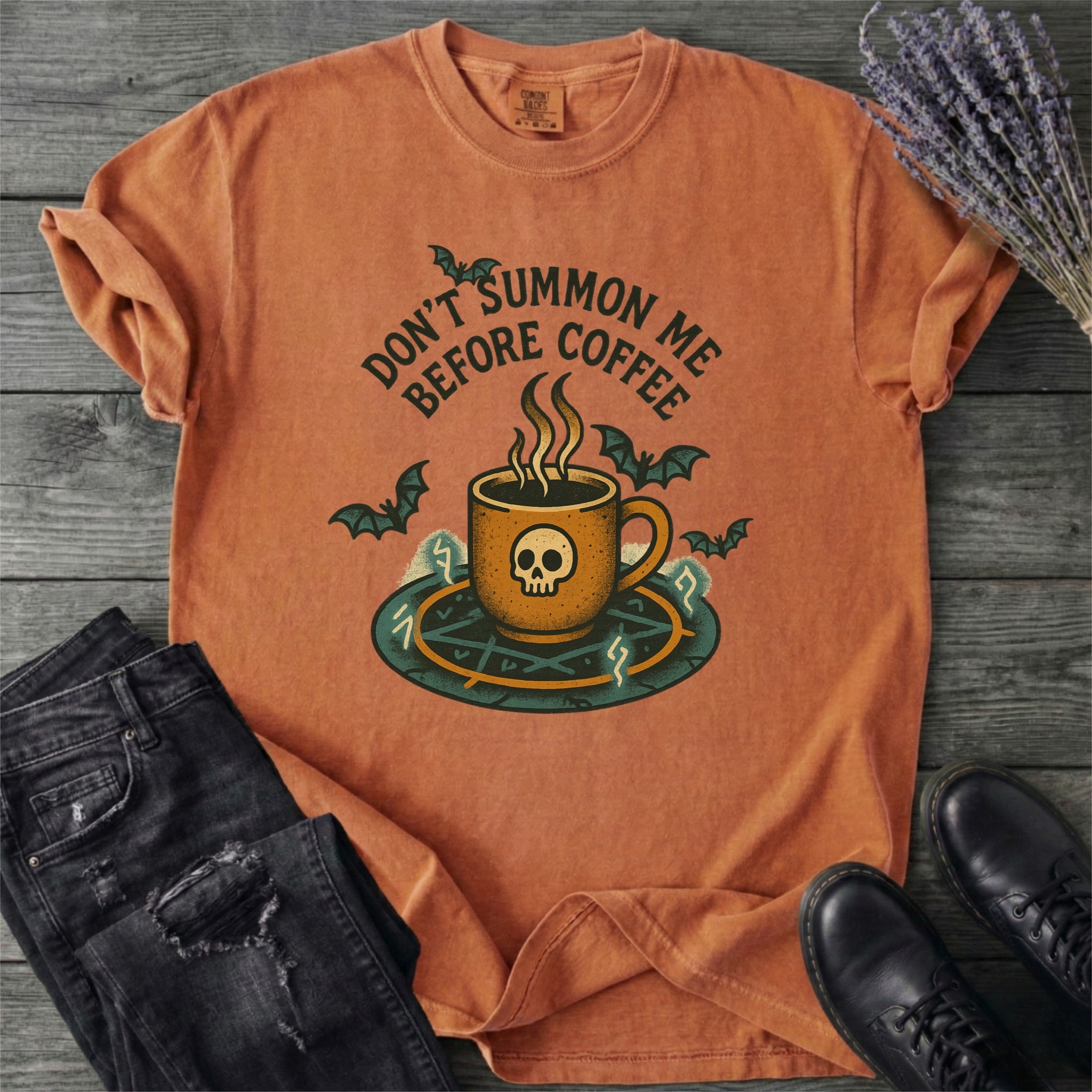 Don't Summon Me Before Coffee T-Shirt