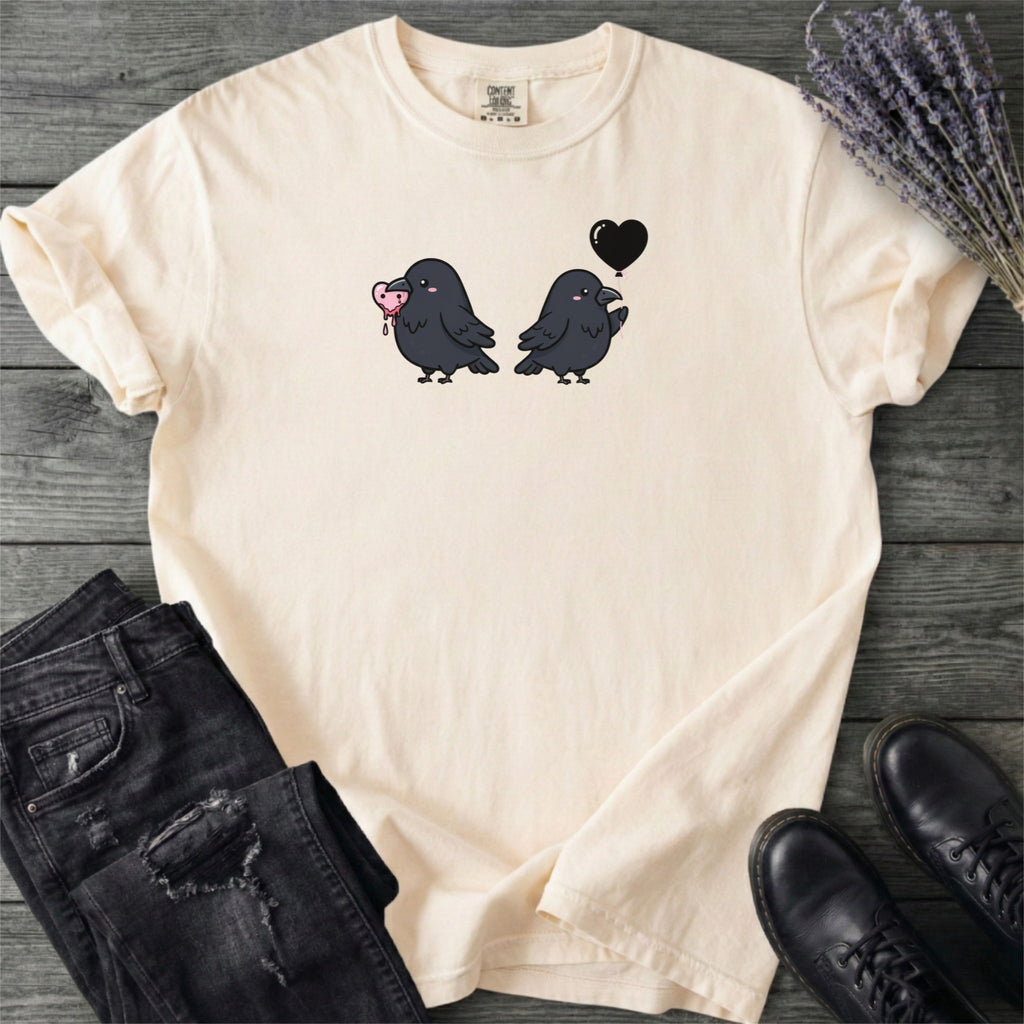 Cute Crow Valentine T-Shirt
