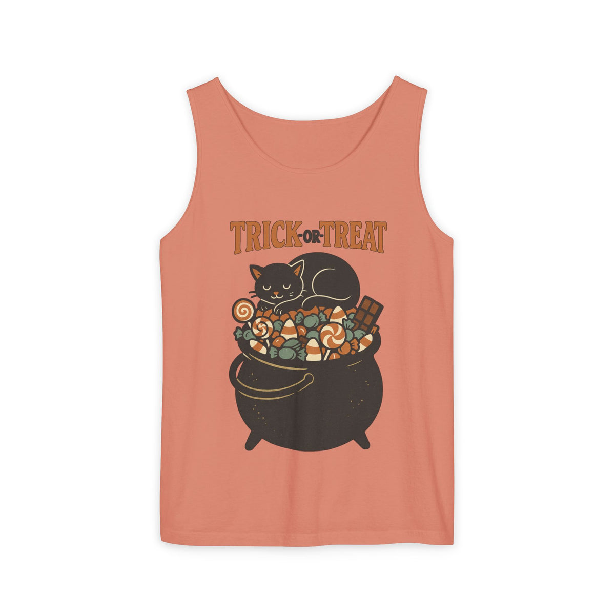 Trick Or Treat Candy Cauldron Tank Top