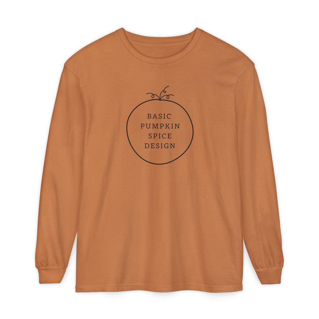 Basic Pumpkin Spice Design Long Sleeve T-Shirt