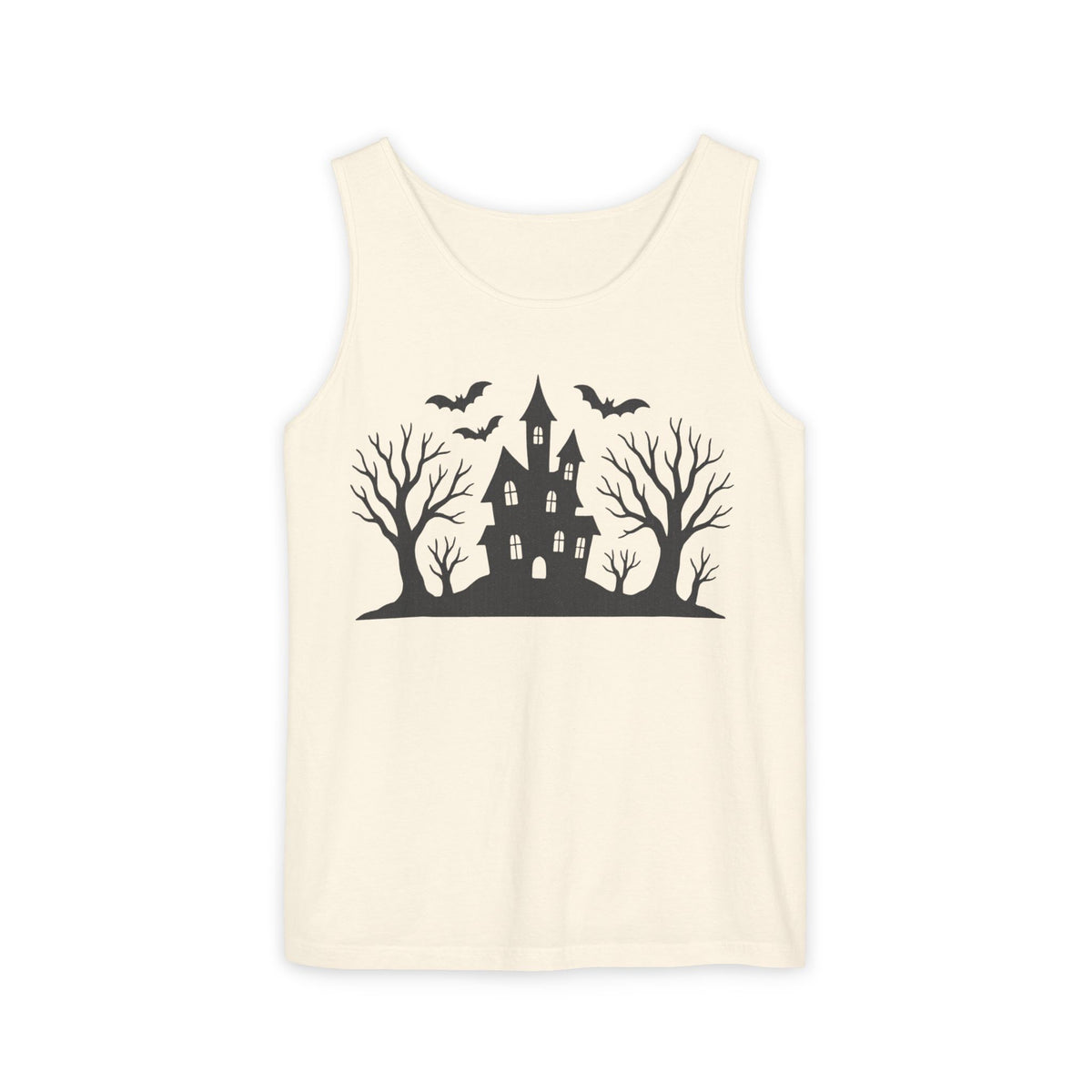 Haunted House Silhouette Tank Top