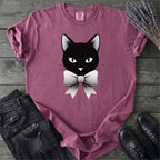 Retro Halftone Coquette Black Cat T-Shirt