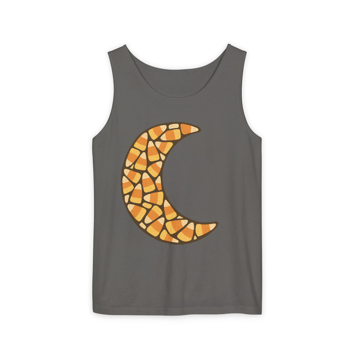 Candy Corn Crescent Moon Tank Top
