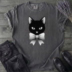 Retro Halftone Coquette Black Cat T-Shirt
