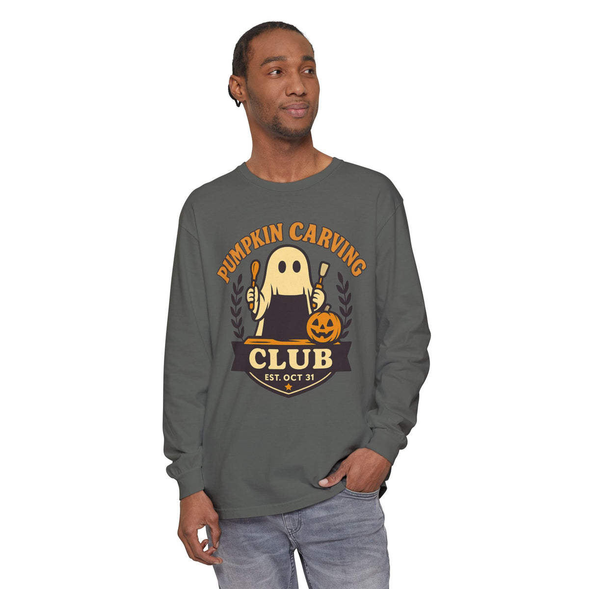 Pumpkin Carving Club Long Sleeve T-Shirt