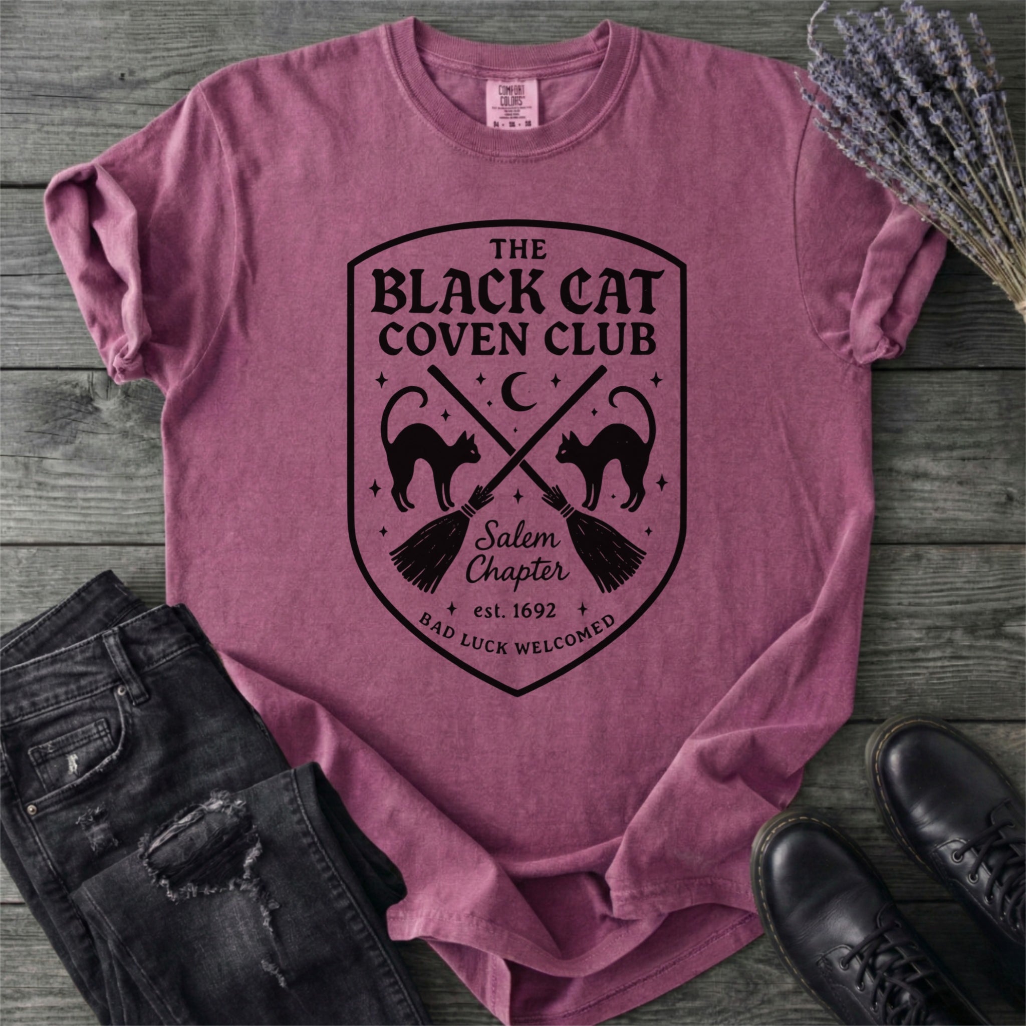 Black Cat Coven Club T-Shirt