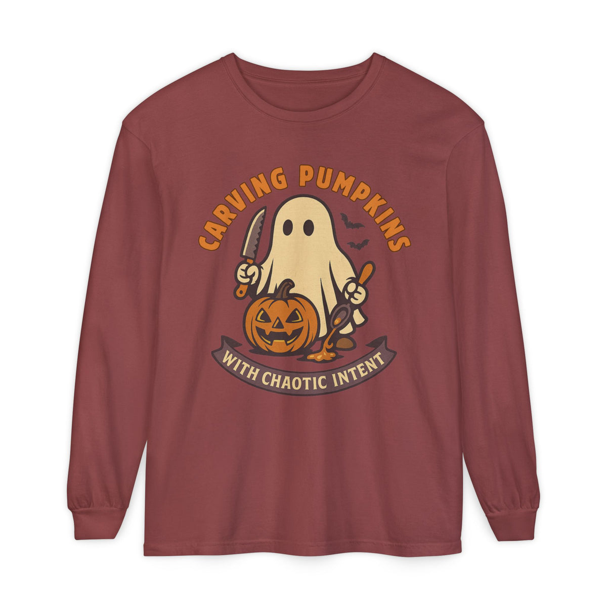 Carving Pumpkins Chaotic Long Sleeve T-Shirt