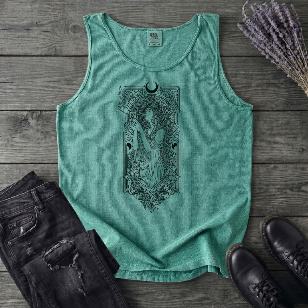Art Nouveau Goddess Tank Top