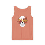 Fall Leaf Skull Tank Top