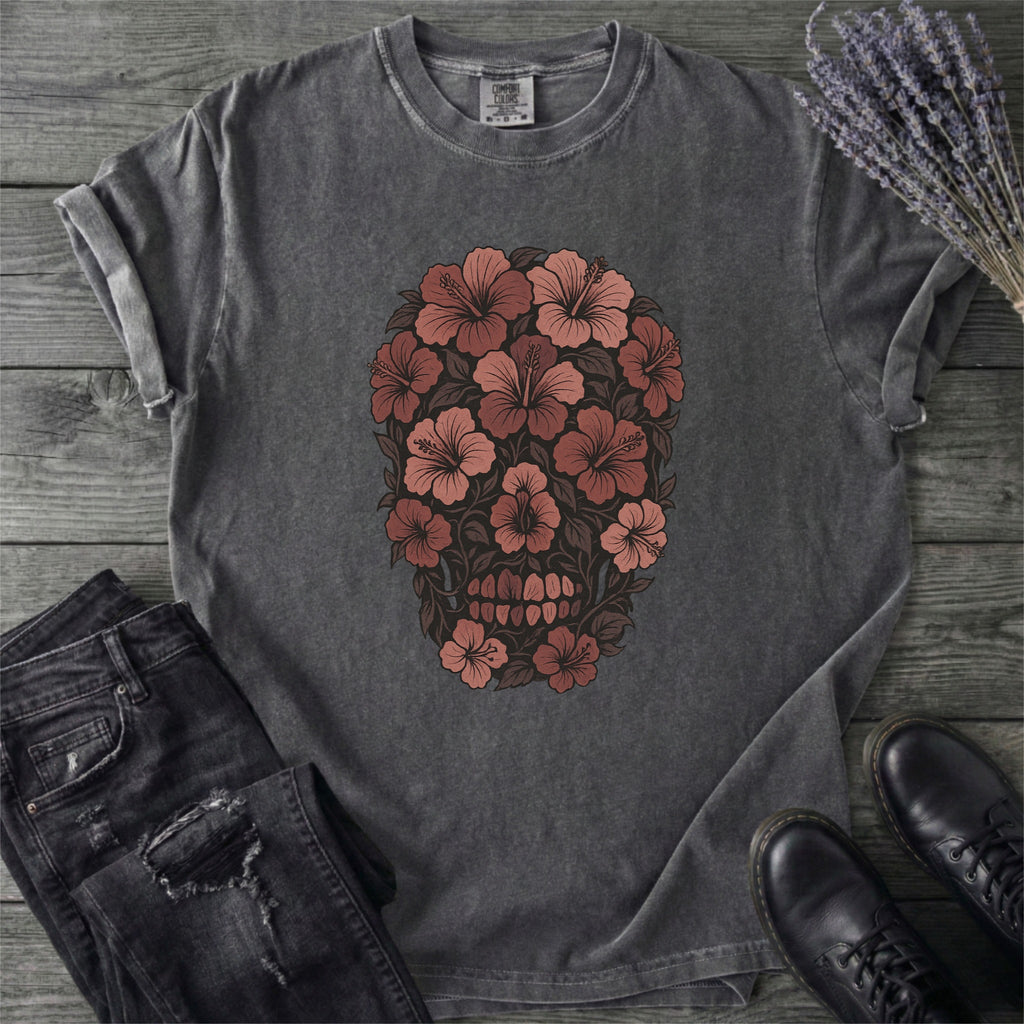 Hibiscus Skull T-Shirt
