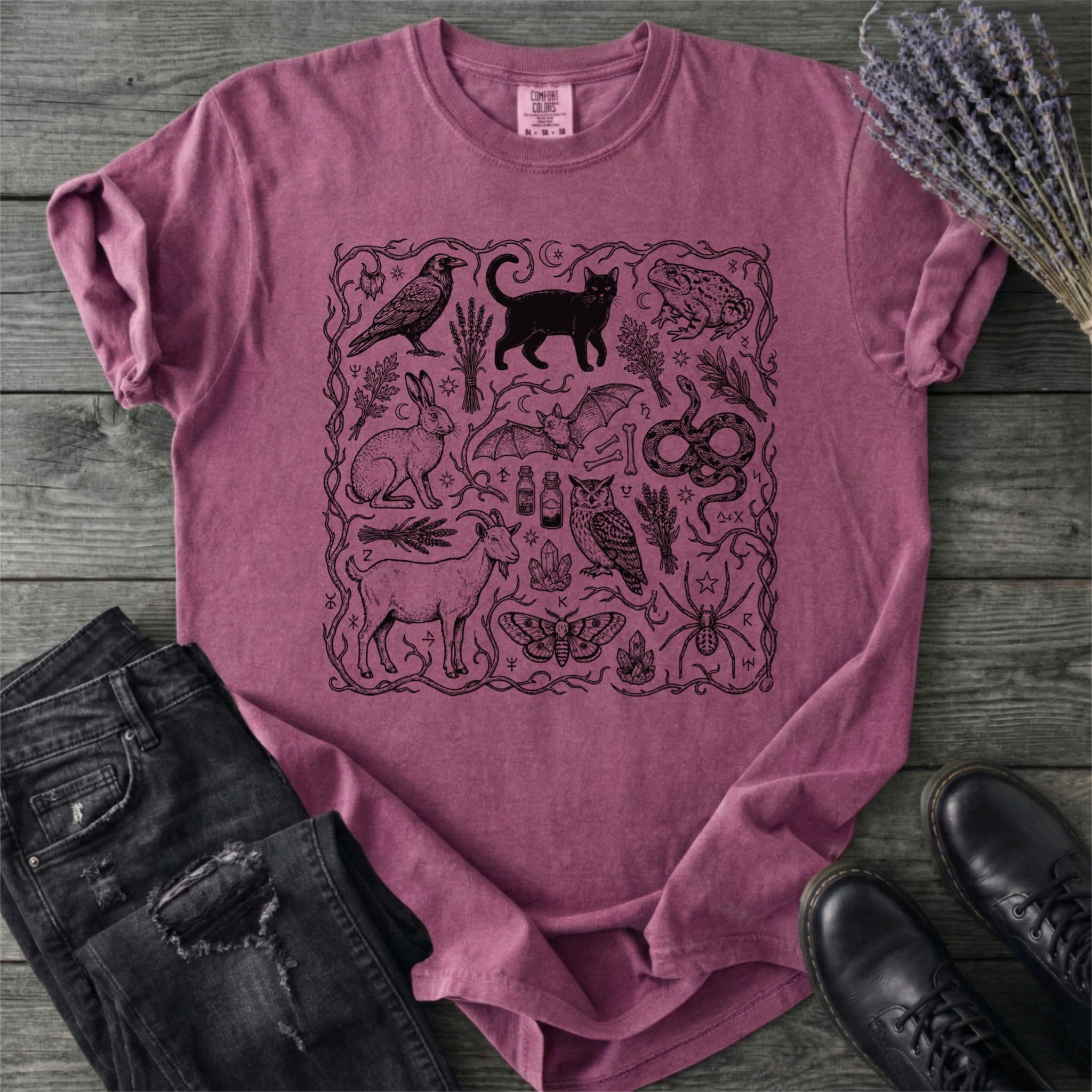 Witchy Familiars Field Guide T-Shirt