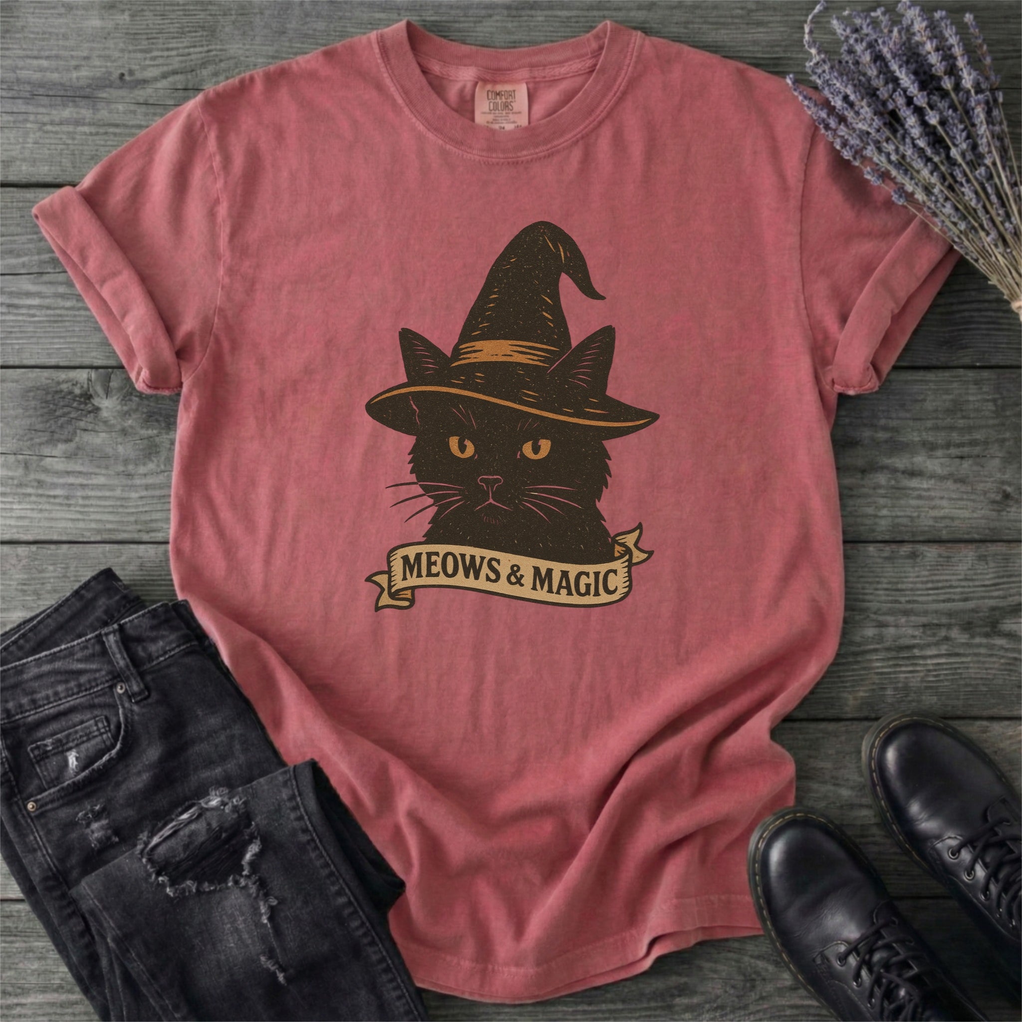 Witchy Cat Magic T-Shirt