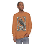 Raven Skull Card Long Sleeve T-Shirt