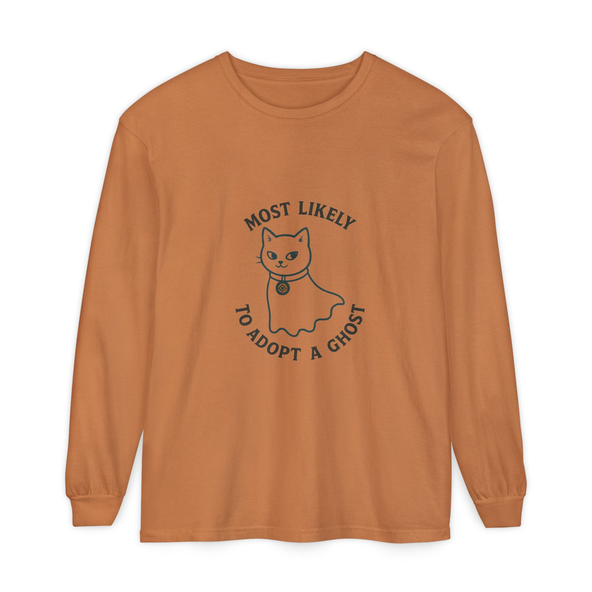 Most Likely To Adopt A Ghost Cat Long Sleeve T-Shirt