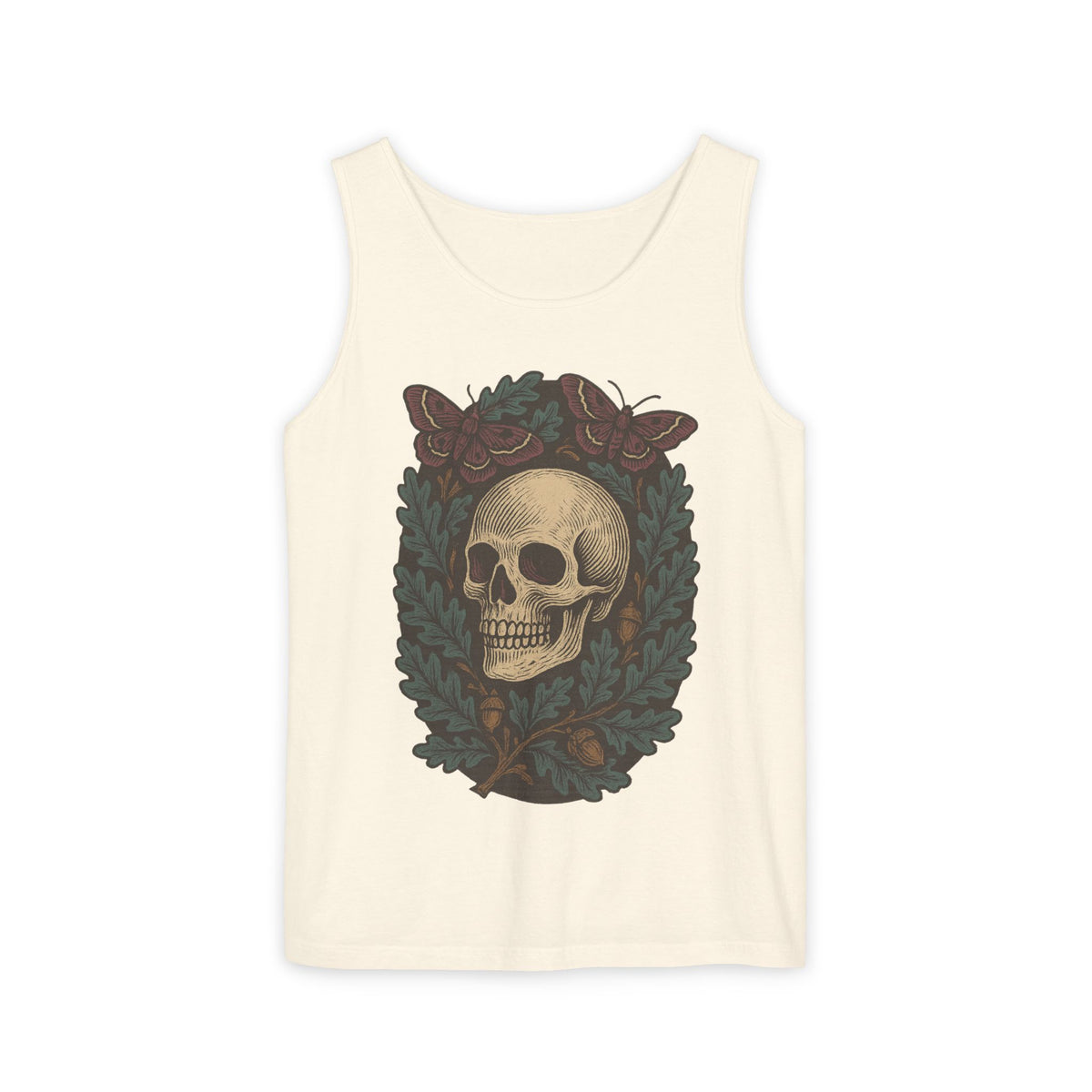 Skull And Moths Tank Top