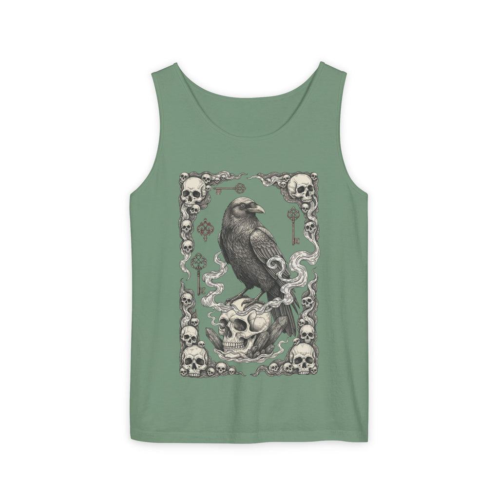 Raven Skull Card Tank Top