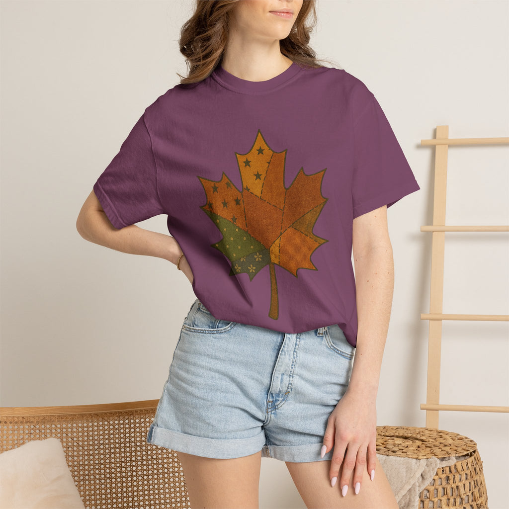 Patchwork Maple Leaf T-Shirt