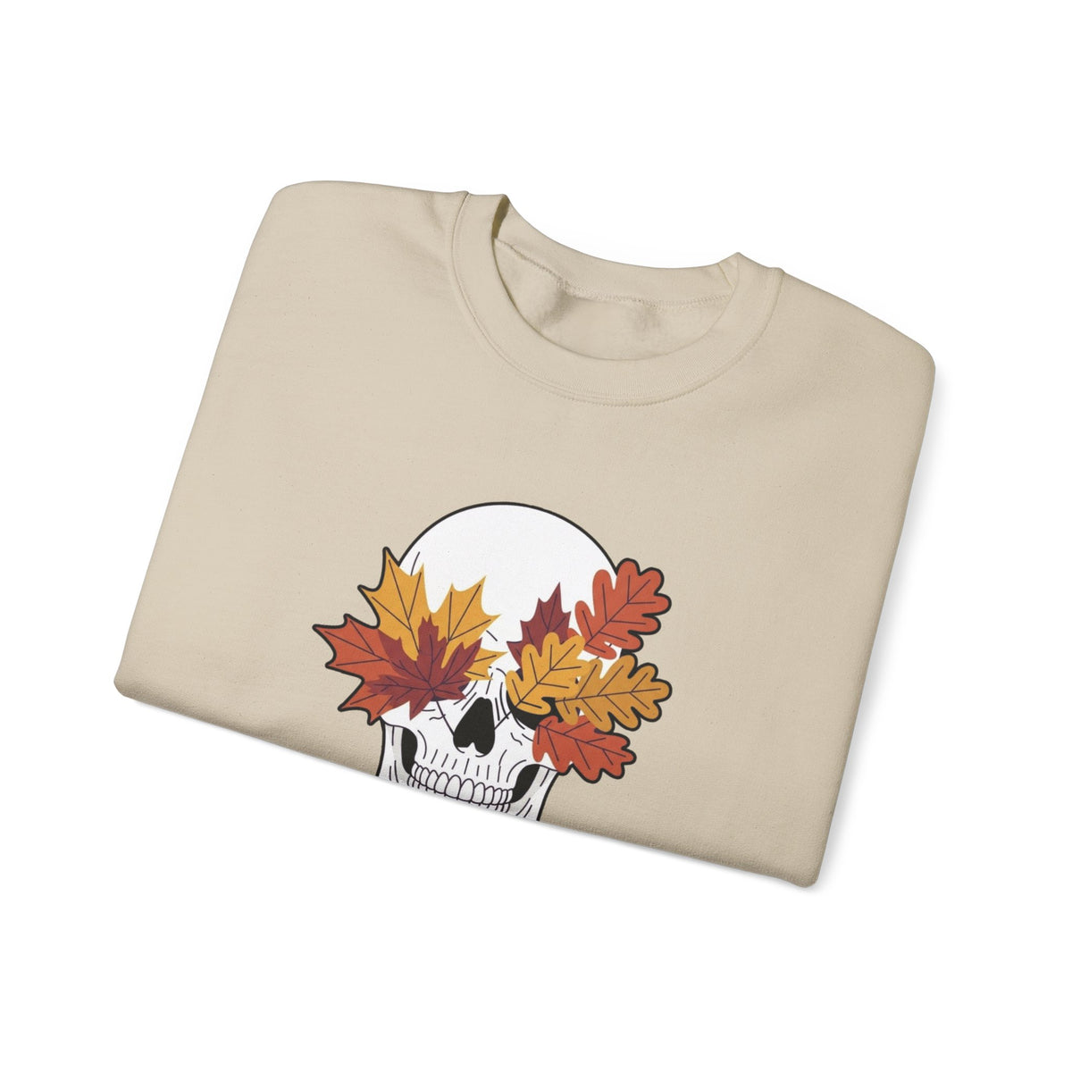 Fall Leaf Skull Sweatshirt