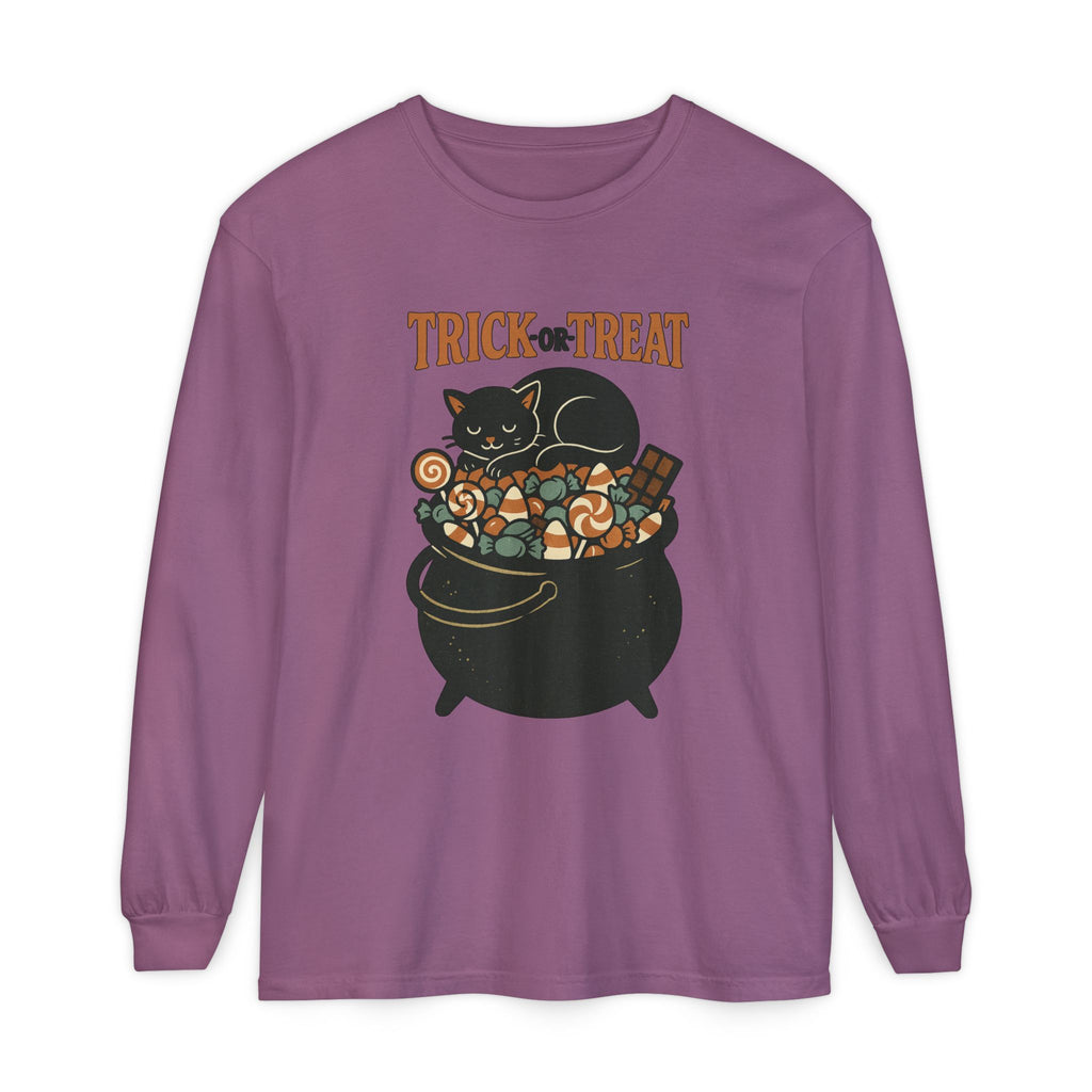 Trick Or Treat Candy Cauldron Long Sleeve T-Shirt