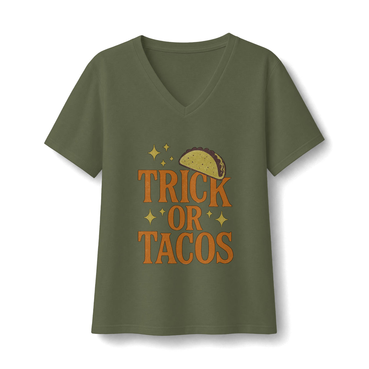 Trick Or Tacos V-Neck T-Shirt
