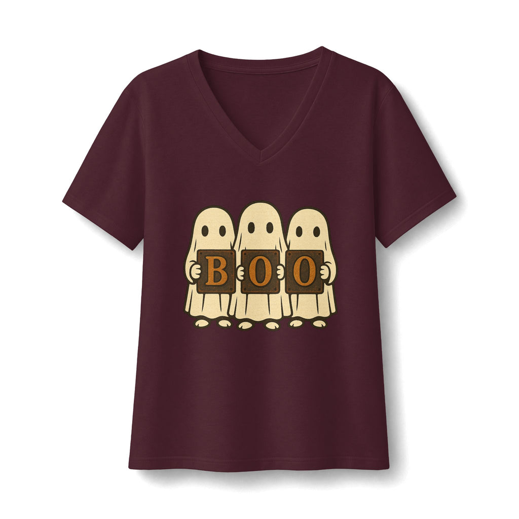 Boo Ghosts V-Neck T-Shirt
