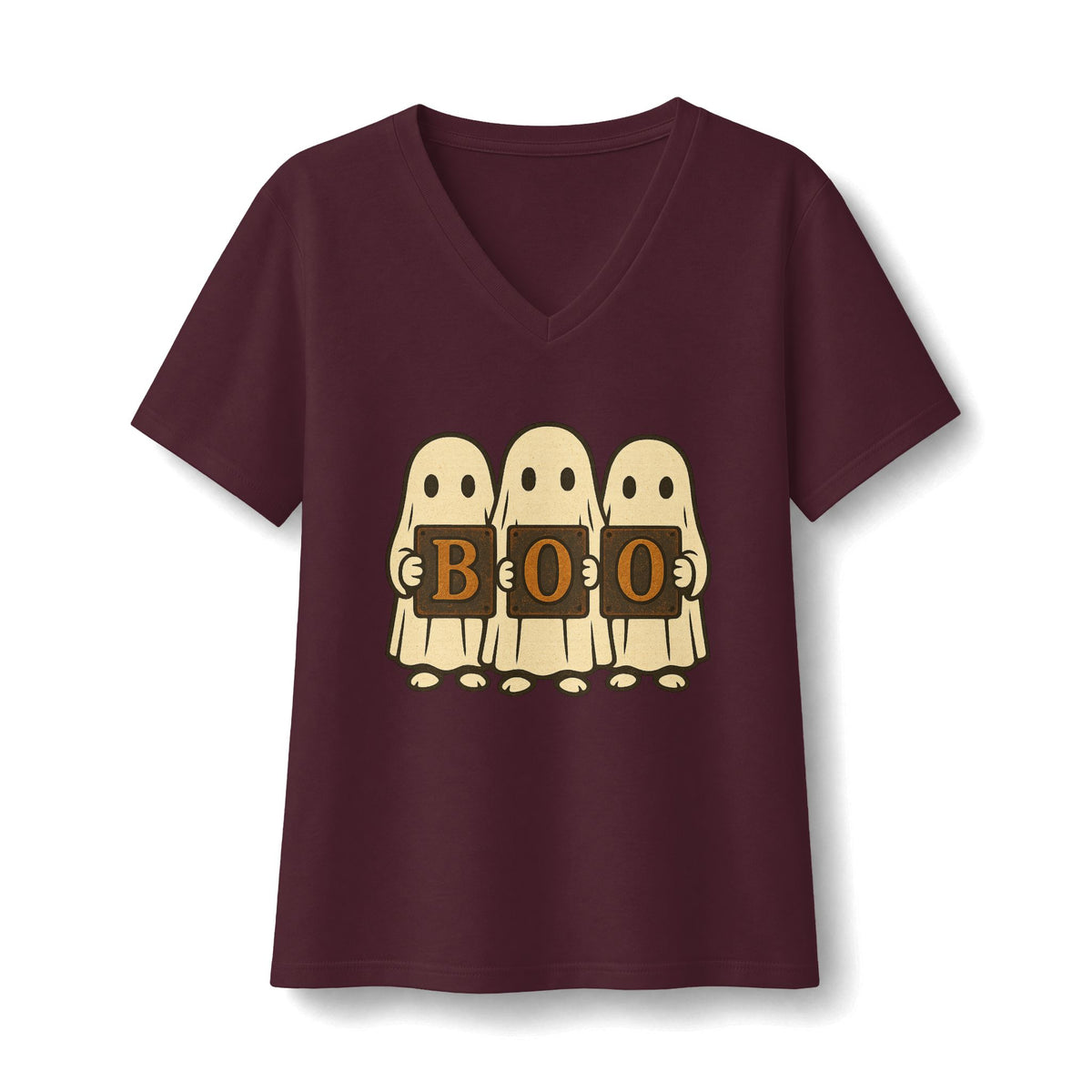 Boo Ghosts V-Neck T-Shirt