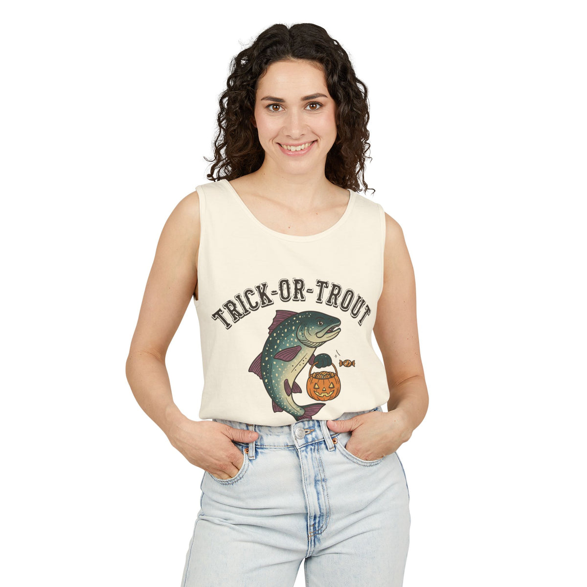 Trick Or Trout Tank Top