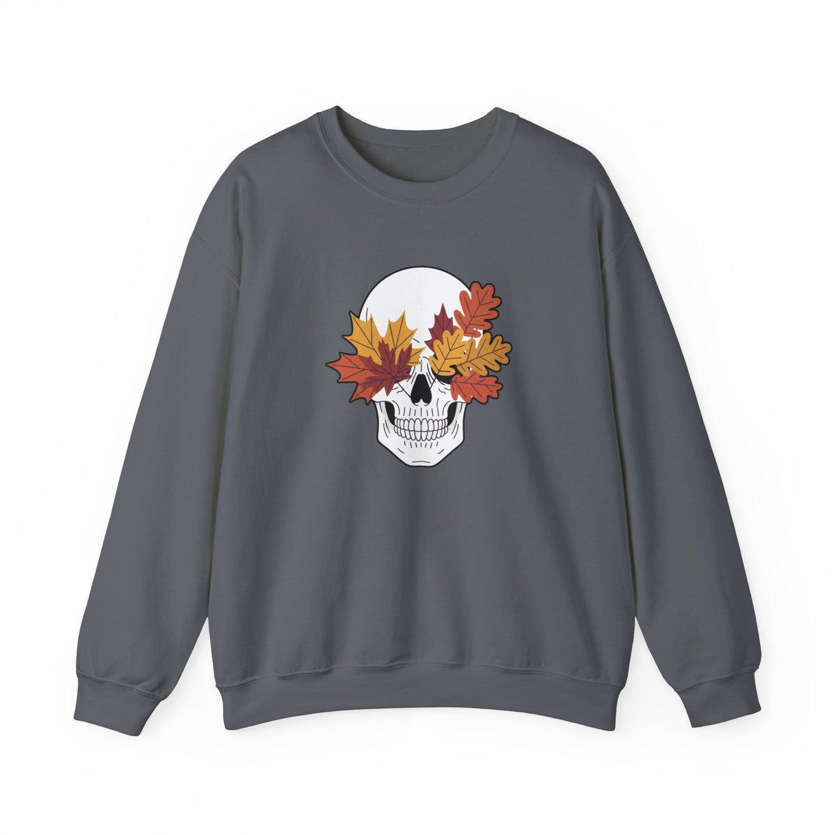 Fall Leaf Skull Sweatshirt