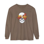 Fall Leaf Skull Long Sleeve T-Shirt